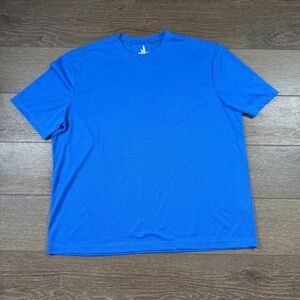 Johnnie-O Men's Performance Short-Sleeve T-Shirt, Marlin Blue, XXL, Polyester